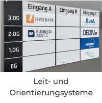 Leit- und  Orientierungsysteme